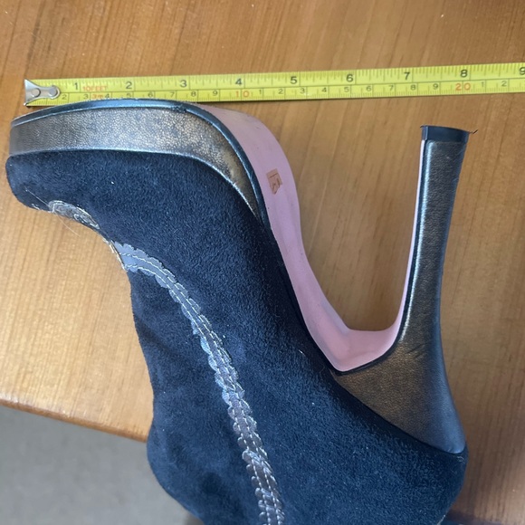 Leg Avenue lolita pirate Anna Black Suede boots y2k - Picture 9 of 13